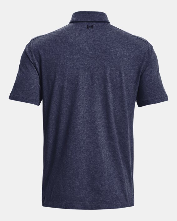 Men's UA Luxe Heather Polo in Blue image number 5